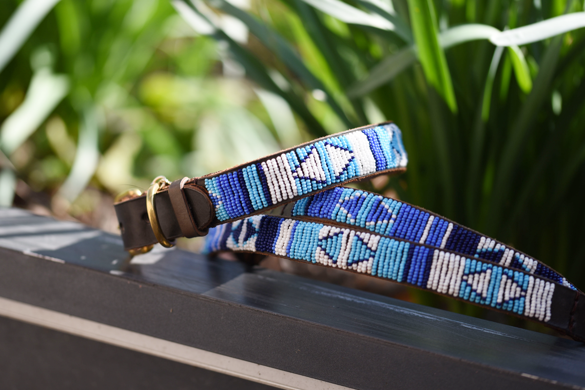 Beaded Leash | Blue Ocean